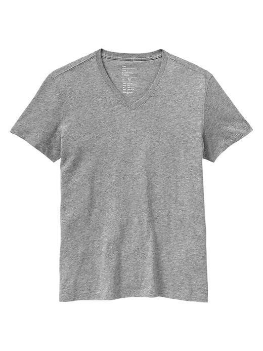 Gap The Essential V Neck T - Gray