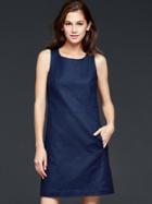 Gap Women Sheath Dress - True Indigo