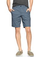 Gap Lived In Flat Front Shorts 10&quot; - Postal Blue