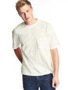 Gap Men Heavyweight Crewneck Pocket Tee - White