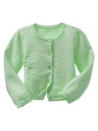 Gap Slub Cardigan - Bright Seafoam