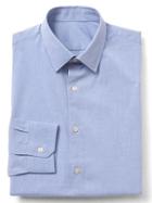 Gap Men Stretch Poplin Slim Fit Shirt - Blue