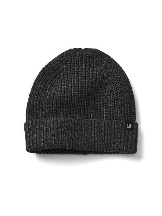 Gap Men Ribbed Beanie - Charcoal Gray