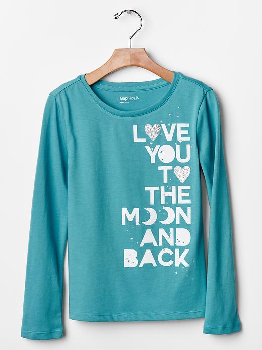 Gap Embellished Graphic Tee - Tumbled Turquoise