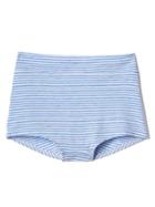 Gap Women Breathe High Waist Bikini - Preppy Stripe Blue