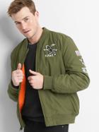 Gap Men Graphic Patch Bomber Jacket - Surplus