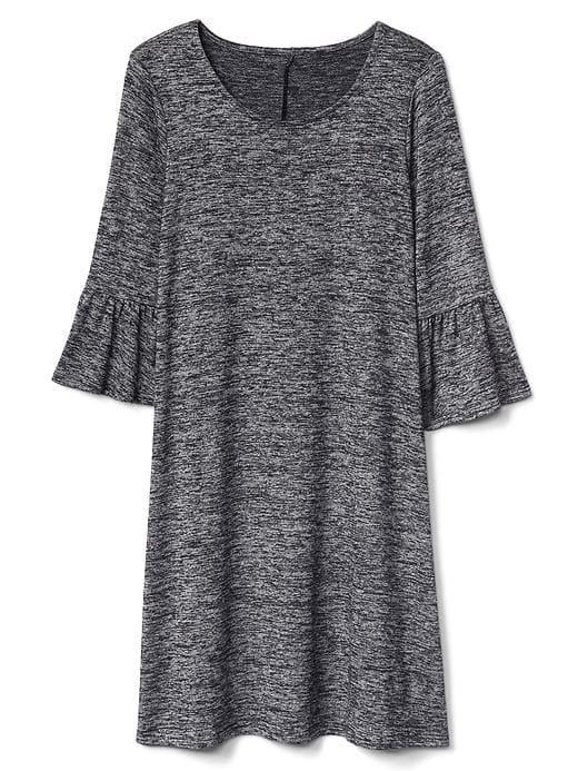 Gap Women Softspun Bell Sleeve Dress - Navy Marl