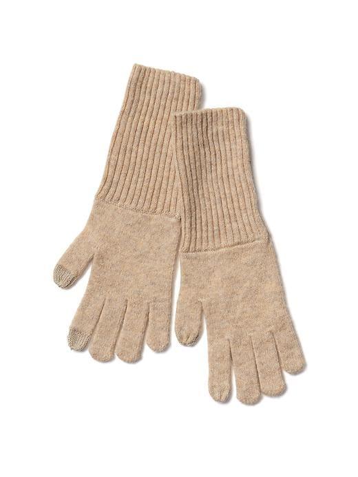 Gap Women Merino Wool Blend Tech Gloves - Camel