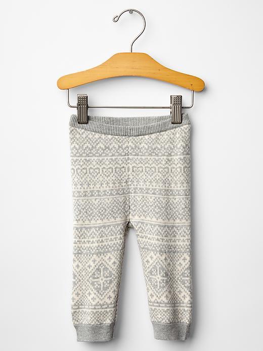 Gap Fair Isle Sweater Pants - Gray