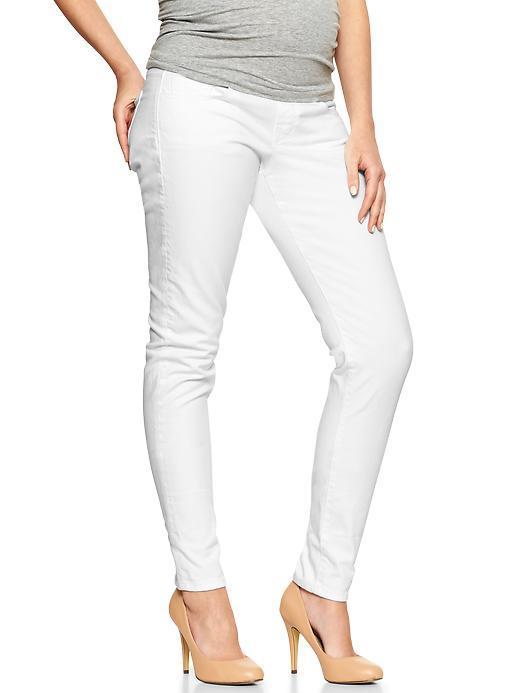 Gap 1969 Demi Panel Always Skinny Jeans - White Wash