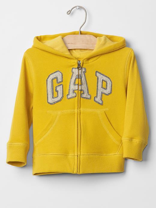 Gap Logo Zip Hoodie - Rainslicker Yellow