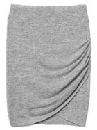 Gap Women Softspun Knit Tulip Skirt - Light Grey Marle