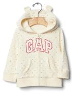 Gap Logo Dotty Bear Hoodie - Ivory Frost