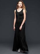 Gap Women Seam Detailing Maxi Dress - Black