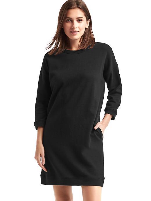 Gap French Terry Shift Dress - True Black