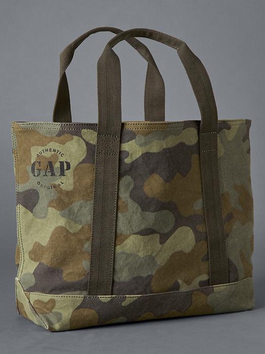 Gap Men Logo Utility Tote - Green Camo