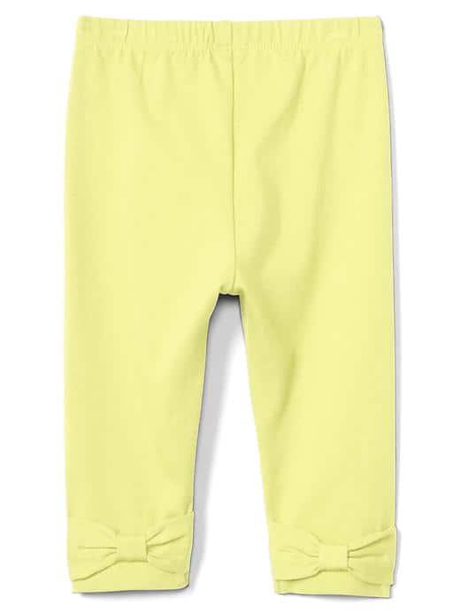 Gap Women Bow Back Leggings - Fresh Yellow