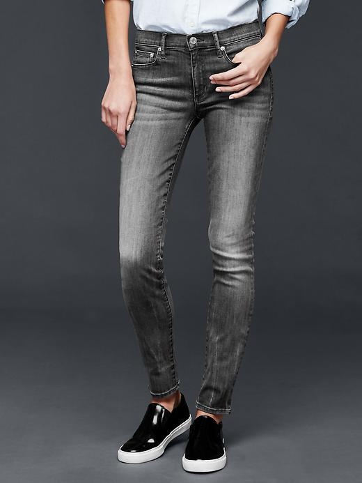 Gap Women 1969 Resolution Slim Straight Jeans - Medium Grey