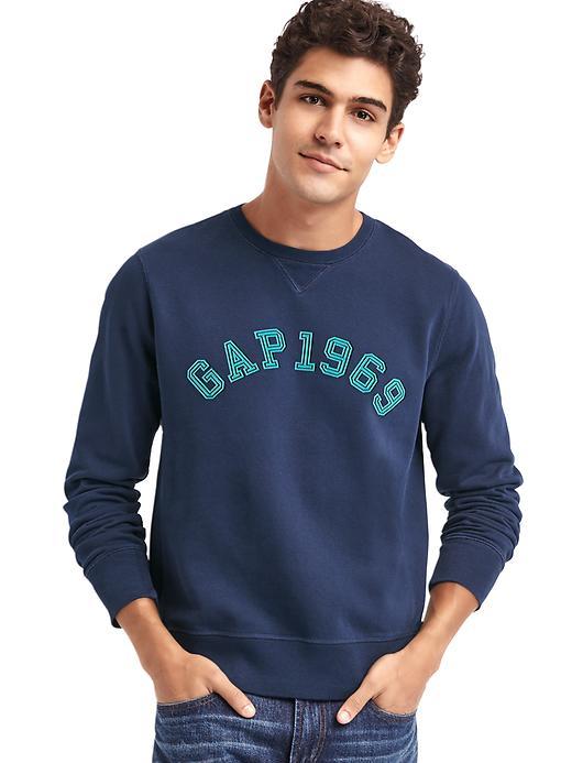 Gap Men Logo 1969 Crew Sweatshirt - Dark Night