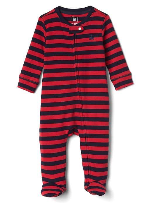 Gap Print Footed Zip One Piece - Royal Blue