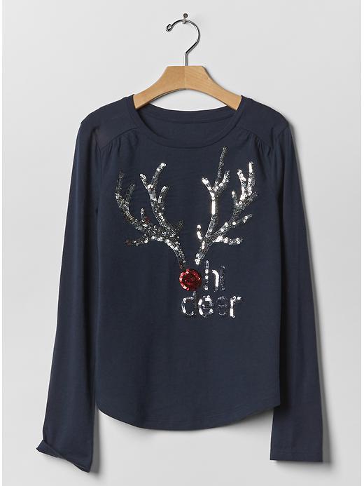 Gap Sparkle Graphic Tee - Midnight