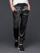 Gap Women Gapfit Satin Studio Joggers - True Black
