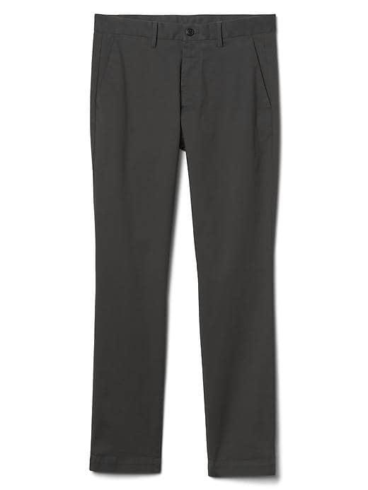 Gap Men Classic Stretch Skinny Fit Khakis - Soft Black
