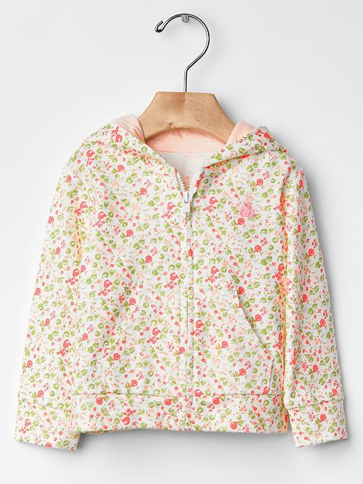 Gap Spring Floral Zip Hoodie - Pink Floral