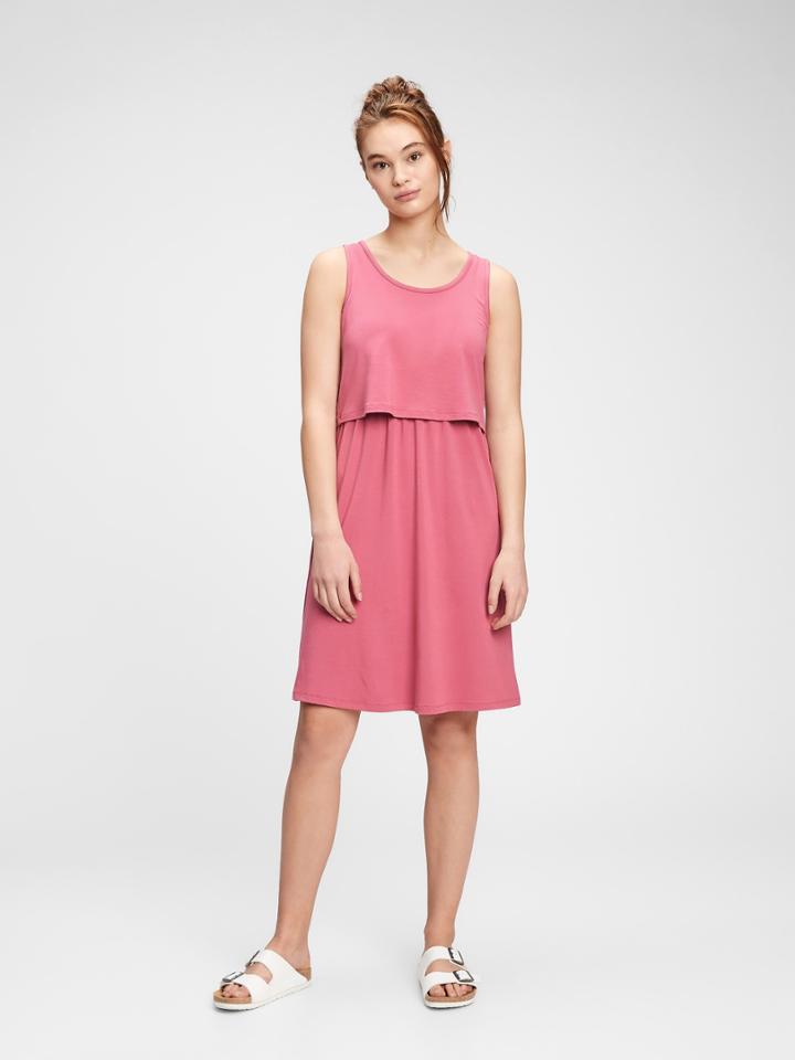 Maternity Overlay Nursing Dress