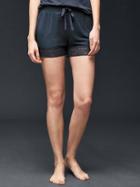 Gap Women Modal Lace Trim Shorts - Cool Lake Blue