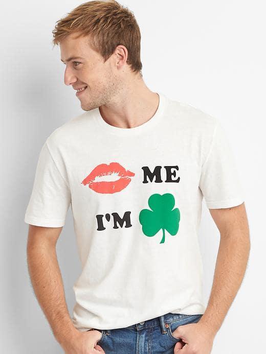 Gap St Pat's Lips Tee - White
