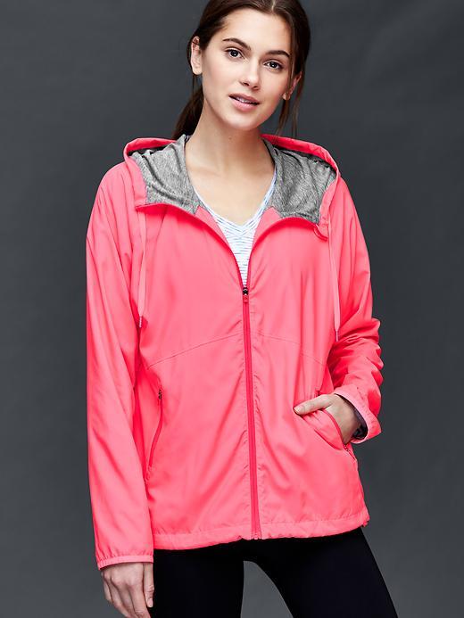 Gap Women Water Resistant Hood Jacket - Sassy Pink