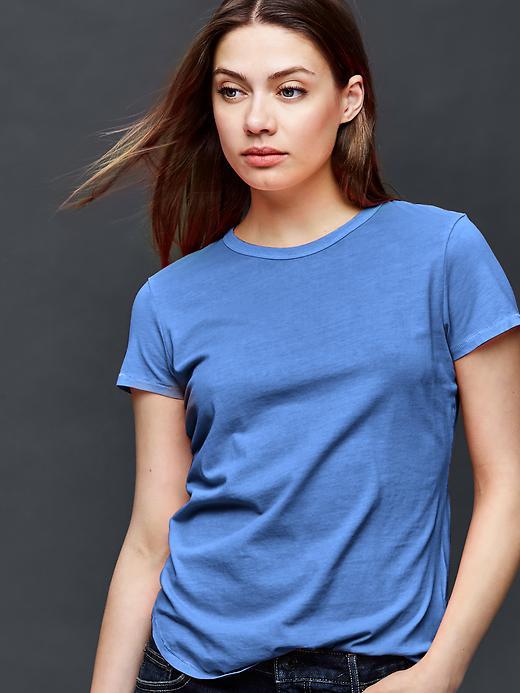 Gap Vintage Wash Crewneck Tee - Blue Allure