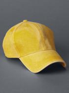Gap Men Washed Baseball Hat - Yellow