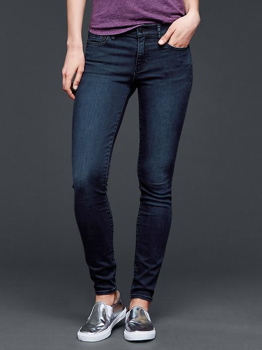 Gap Women 1969 Hybrid Legging Jean - Blue Black