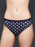 Gap Women High Cut Logo Bikini - Olivier Blm Drk Indigo