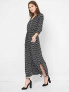 Gap Women Print Maxi Shirtdress - Black Print