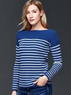 Gap Nautical Stripe Rib Sweater - Blue Stripe