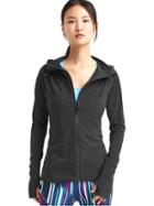 Gap Women Sprint Tech Hooded Jacket - True Black