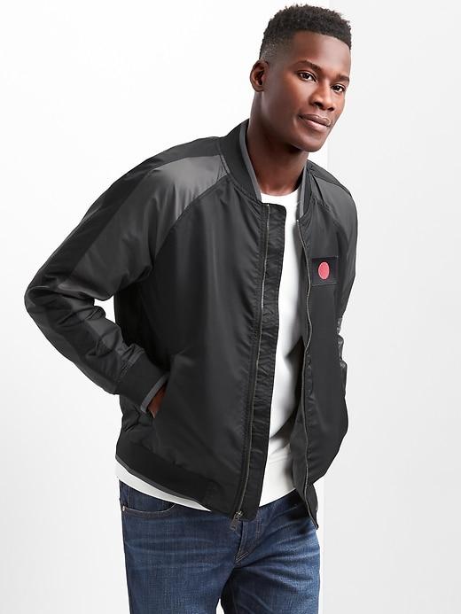 Gap Men Japan Souvenir Bomber Jacket - True Black