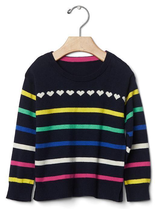 Gap Rainbow Stripe Sweater - Blue Galaxy