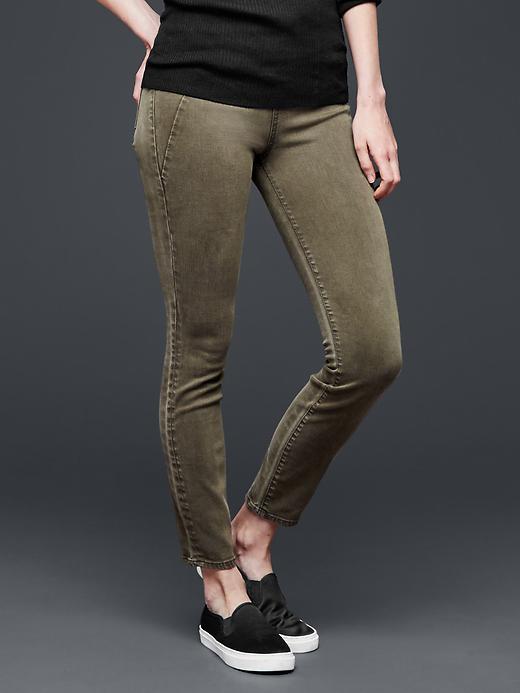 Gap Women 1969 Pull On Seamed Legging Jean - Black Moss