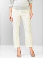 Gap Women Full Panel Tailored Crop Pants - New Off White