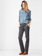 Gap Women Classic Khaki Pants - Blue Slate