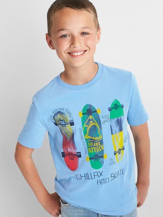 Gap Graphic Short Sleeve Tee - Oasis Blue
