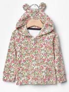 Gap Floral Bear Hoodie - Pink Heart