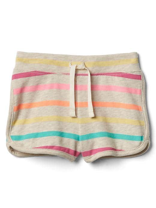 Gap Print Terry Dolphin Shorts - Multi Stripe