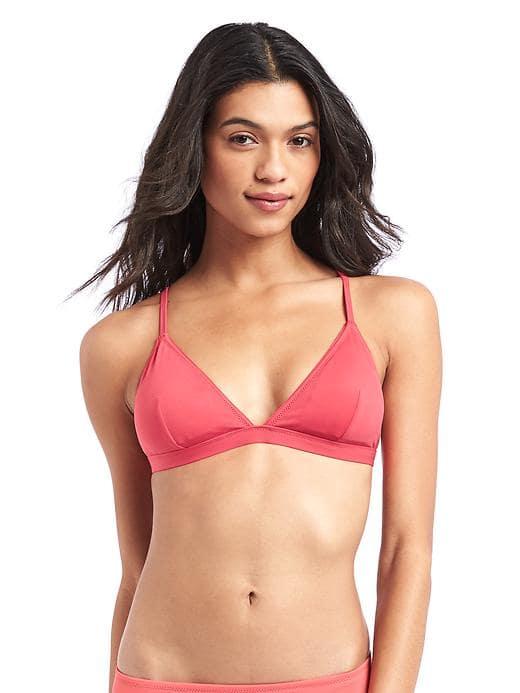 Gap Women Cutout Back Bikini Top - Rosehip