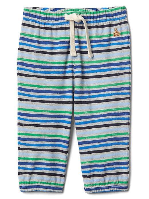 Gap Stripe Jersey Pants - Gray Stripe