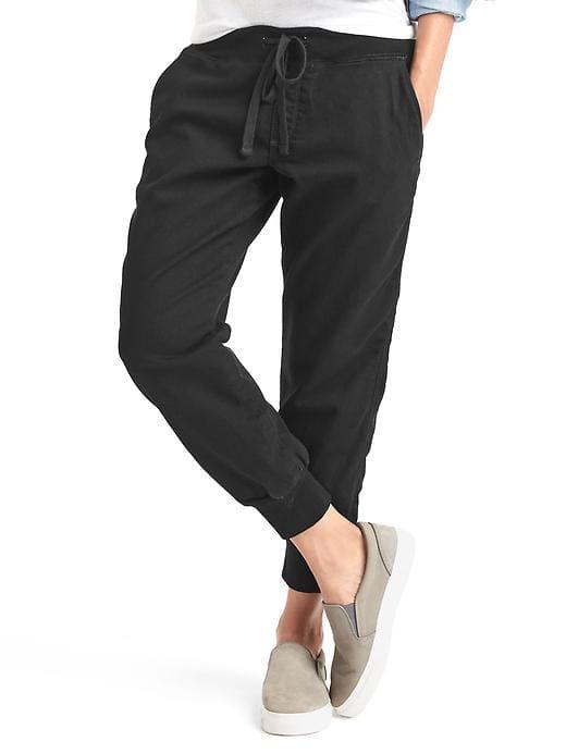 Gap Women 1969 Denim Joggers - Washed Black